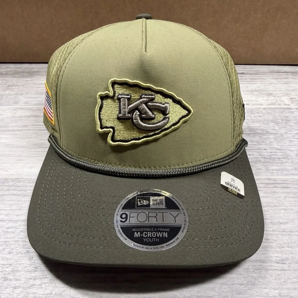 Kansas‎ City New Era Youth 2025 Salute to Service 9FORTY A-Frame Adjustable Hat